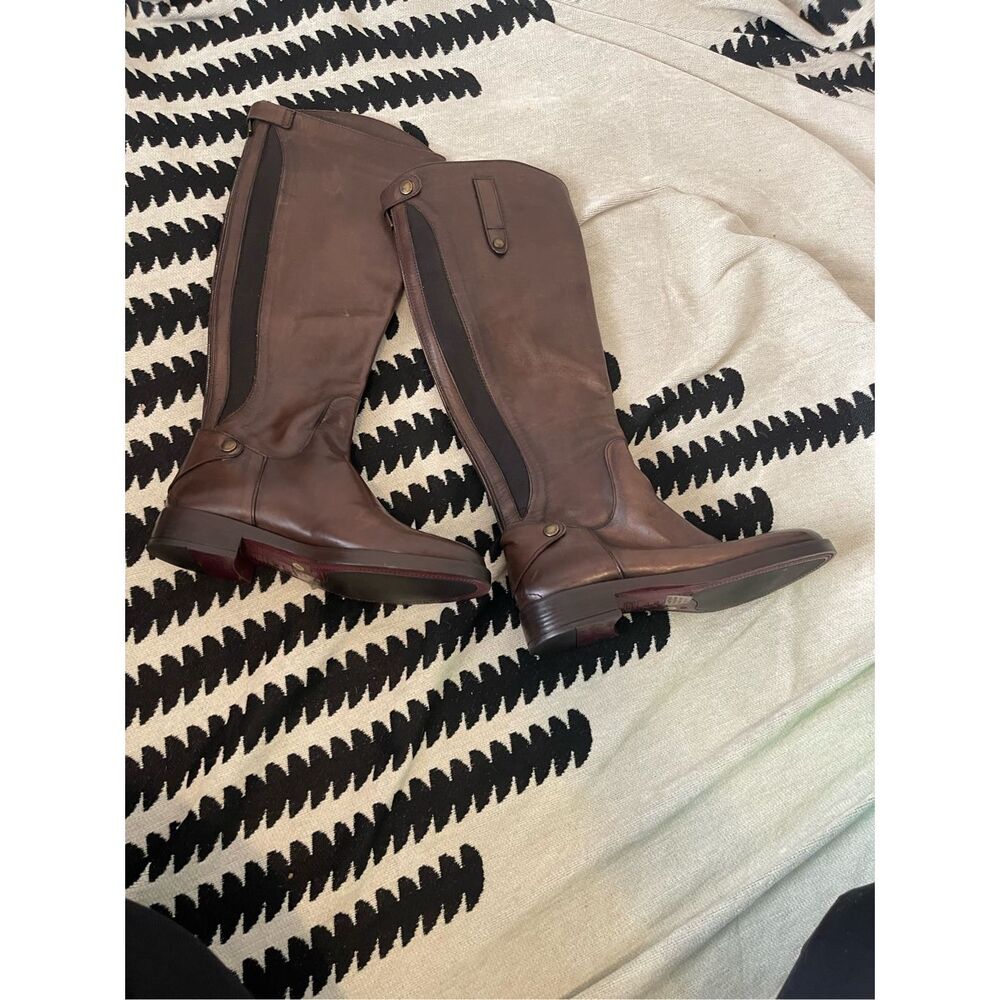NEW Emanuel Castro Tall Knee High Riding Womens Boots leather‎ size 8